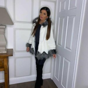 Ella Faux Fur Hooded Coat