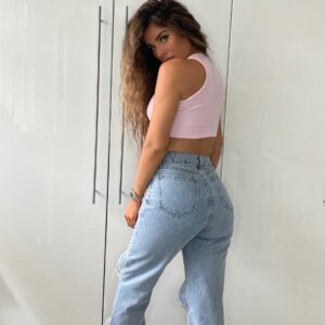 Jacinda Heart Print Jeans